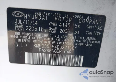 2014 Hyundai Elantra Gt из США, поврежденный, VIN KMHD35LH4EU221104